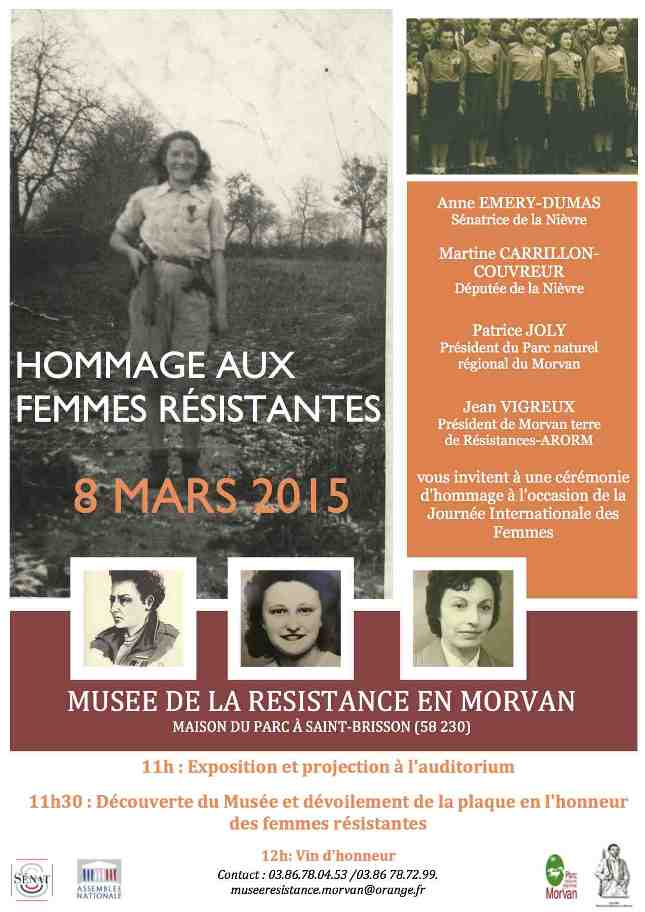 Affiche Hommage 8 mars 2015